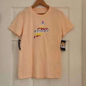Nike Peach Multicolor Logo T-Shirt